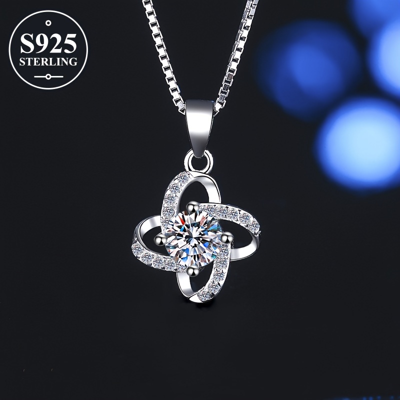 925 Silver Pendant Necklace Hypoallergenic BFF Gift with Storage Box